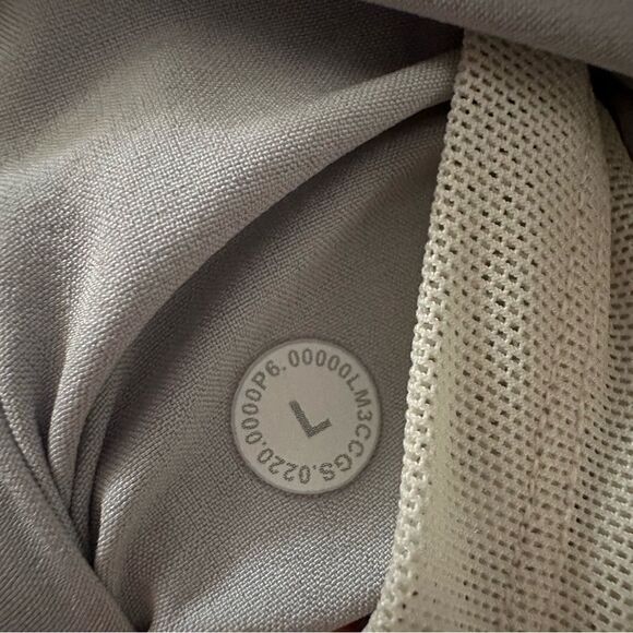 Lululemon City Sweat Full Zip Hoodie Heathered Ultra Light Grey Sea Salt Size L - Picture 10 of 10